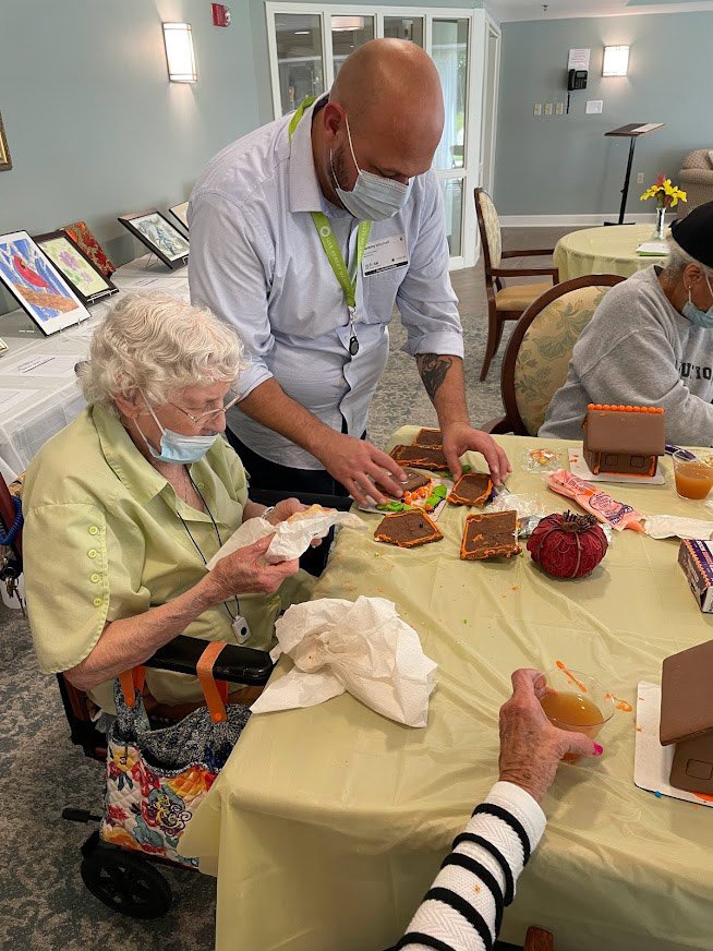 Senior Residents helped with their insurance by Joy King